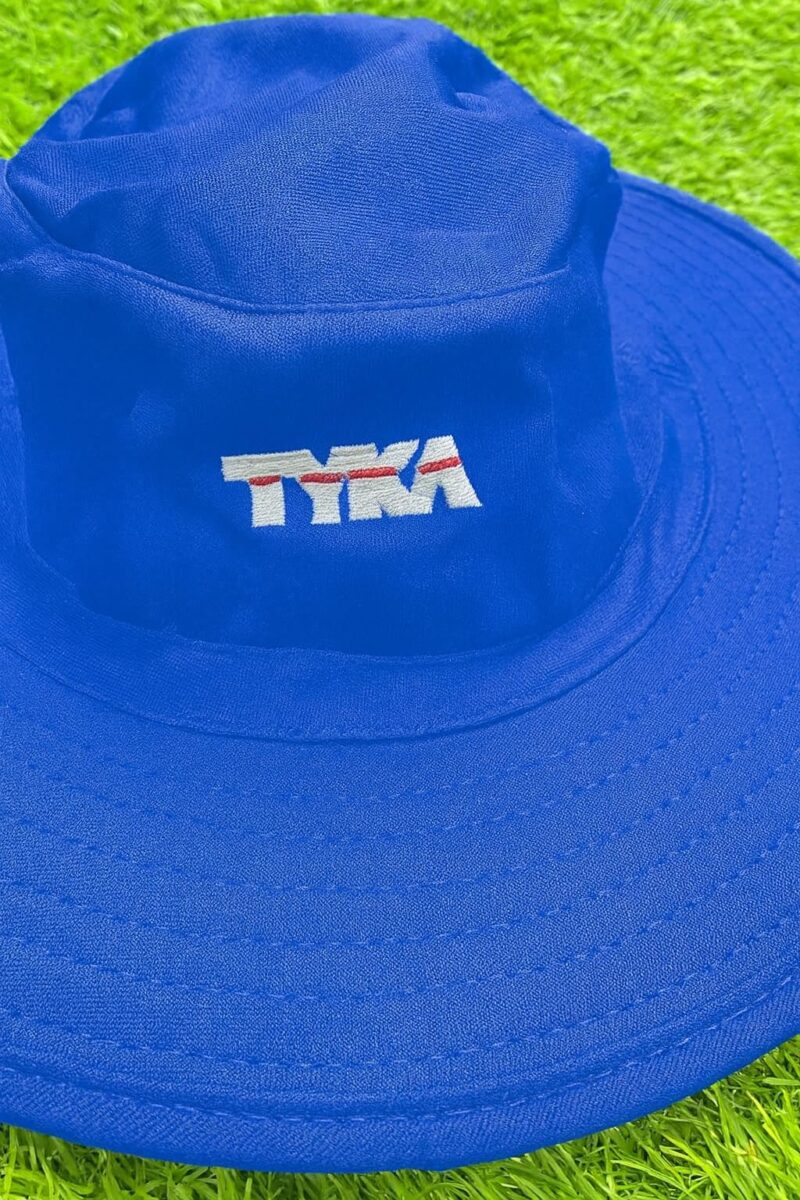 TYKA Cricket Umpire Panama Hat | Wide Brim Sun Protection Hat with Sweat-Absorbent Towel Lining | Lightweight & Breathable Headwear for Cricket Matches (in, Alpha, M, Royal) - Image 6
