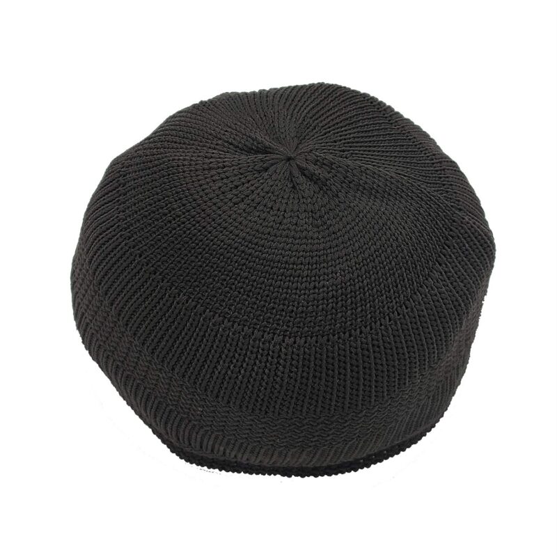 Shahid Cap House Indonesia Muslim namaz Prayer topi (caps) for Mens in Black Color (Large)