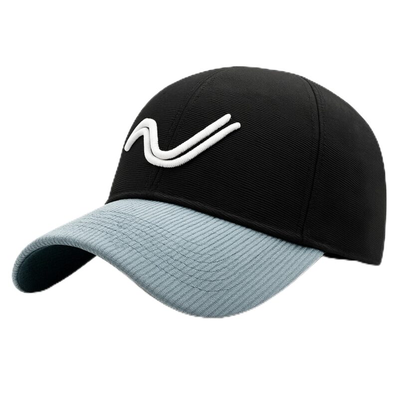 SLOVIC Men Cotton Cap Stylish | Cap with Adjustable Straps | Summer Caps & All Sports - Cricket, Football | Comfortable Fit Baseball Caps & | Free Size | Black