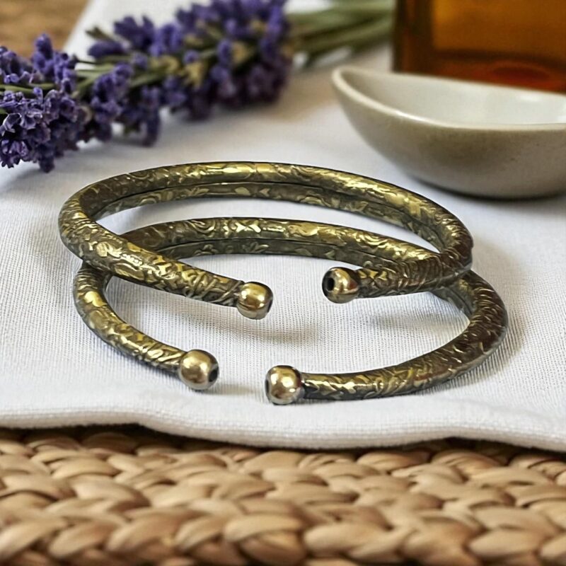 THE STYLE COURTYARD Oxidized Toe/Anklet/Leg Kada – Traditional Rajasthani Jewelry, Kada Payal (Style C) - Image 2