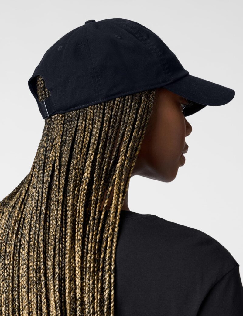 Nike Cotton Unisex's Cap (FB5368-011_Black/White - Image 6