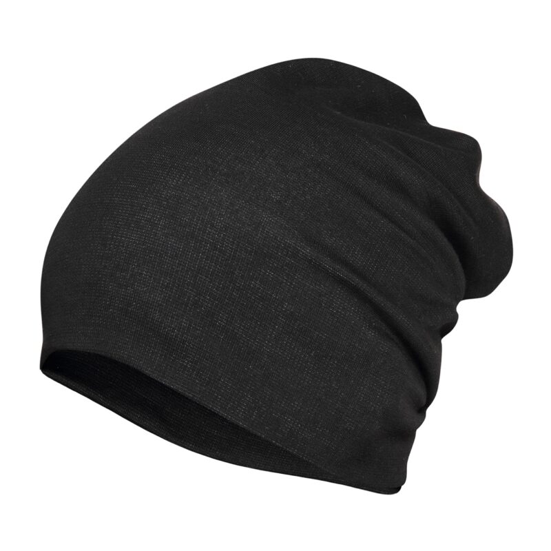 FabSeasons Cotton Blended Slouchy Beanie and Skull Cap for Summer, Winter, Autumn & Spring Season, Can be Used as a Helmet Cap Too Black - Image 3