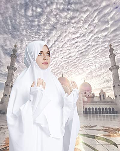 Mehar Hijab's Womens Prayer Dress Viscos Feel Good Fabric Namazi White (L-54) - Image 6