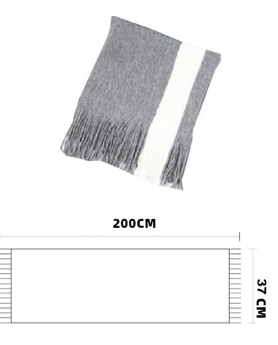Alexvyan Fashions Two Color Extra Soft MicroFibre Cashmere Knitted Mufflers Cum Scarves Cum Stoles Woolen Men and Women Casual Scarf Soft and Warm Muffler - Image 5
