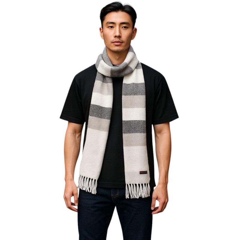 RIZZQ Woolen Soft MicroFibre Cashmere Knitted Soft and Warm Muffler Scarf for Men and Women Casual Stylish Winter Wear Scarf | Neck Warmer Woolen Stylish Muffler (Colour 6)