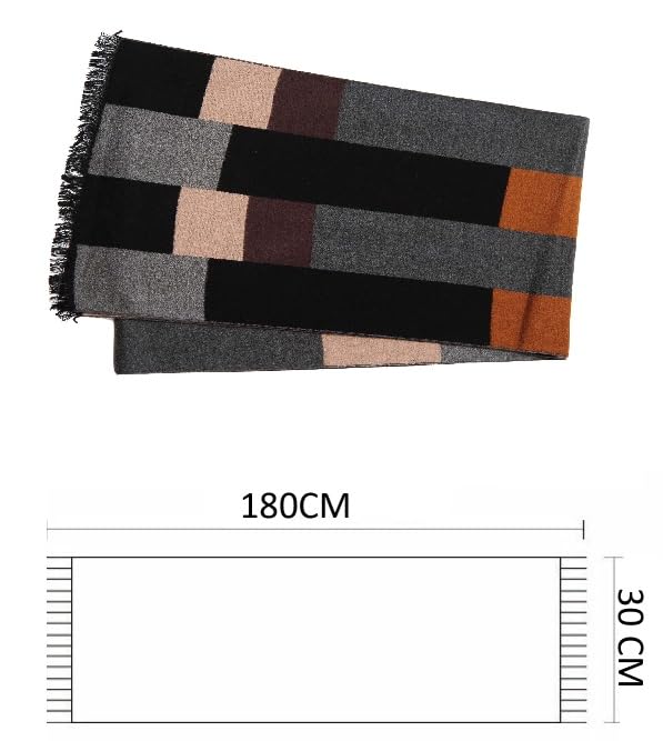 Alexvyan Fashions Multicolor Box Cashmere Mufflers Cum Scarves Cum Stoles Woolen Men and Women Casual Scarf Soft And Warm - Image 8