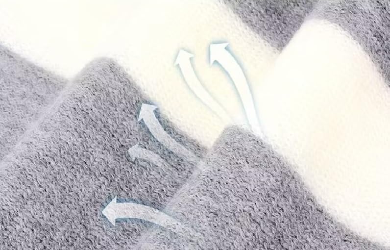 Alexvyan Fashions Two Color Extra Soft MicroFibre Cashmere Knitted Mufflers Cum Scarves Cum Stoles Woolen Men and Women Casual Scarf Soft and Warm Muffler - Image 8