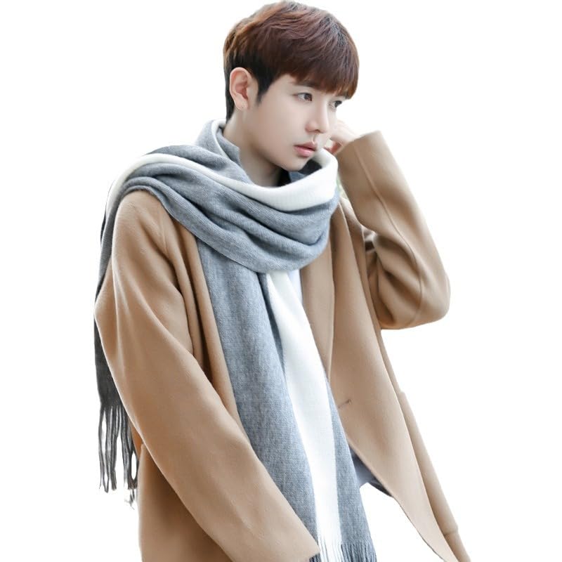 Alexvyan Fashions Two Color Extra Soft MicroFibre Cashmere Knitted Mufflers Cum Scarves Cum Stoles Woolen Men and Women Casual Scarf Soft and Warm Muffler - Image 7