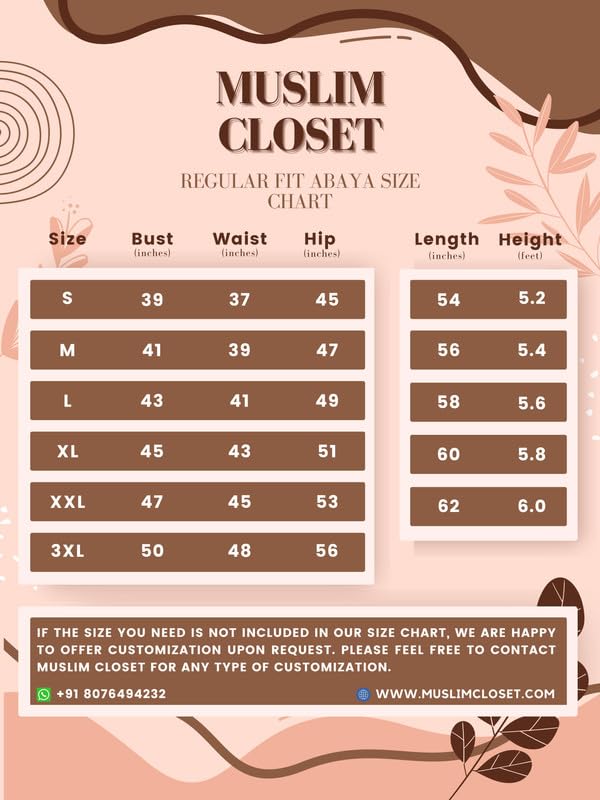 Muslim Closet Women's Inner Abaya Dress With Side Pocket Made with Nida Matte Fabric - Image 5