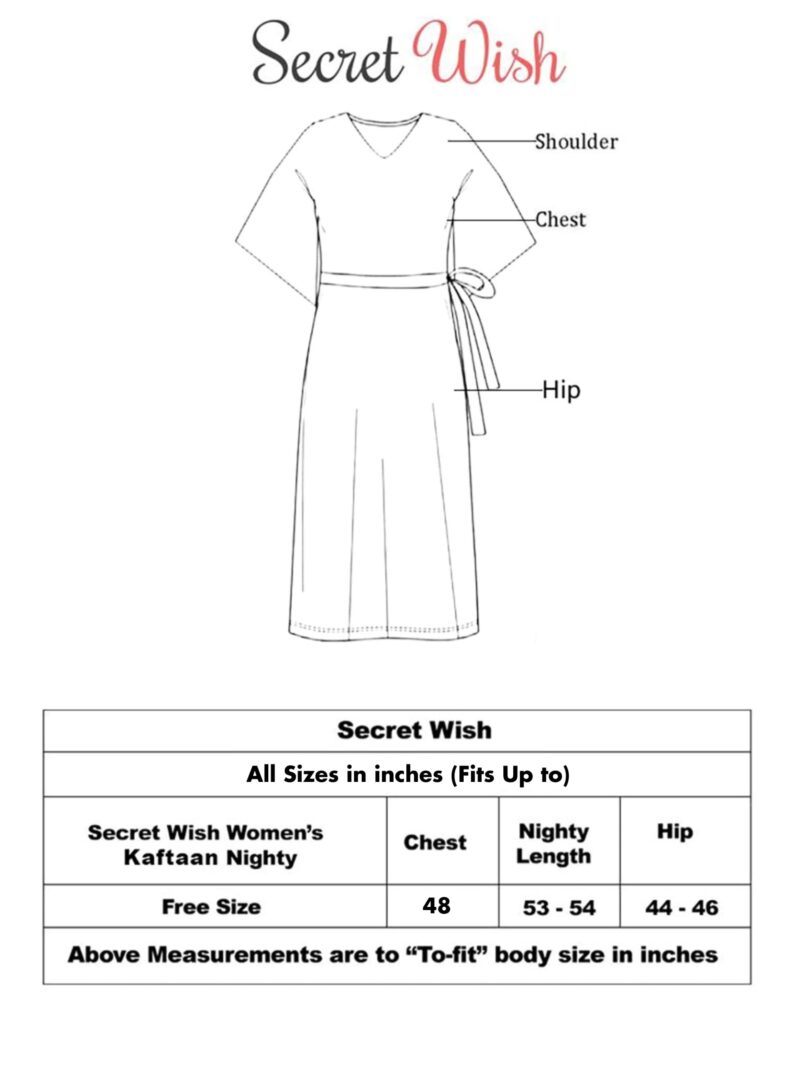 Secret Wish Purple Abstract Print Kaftan - Image 8