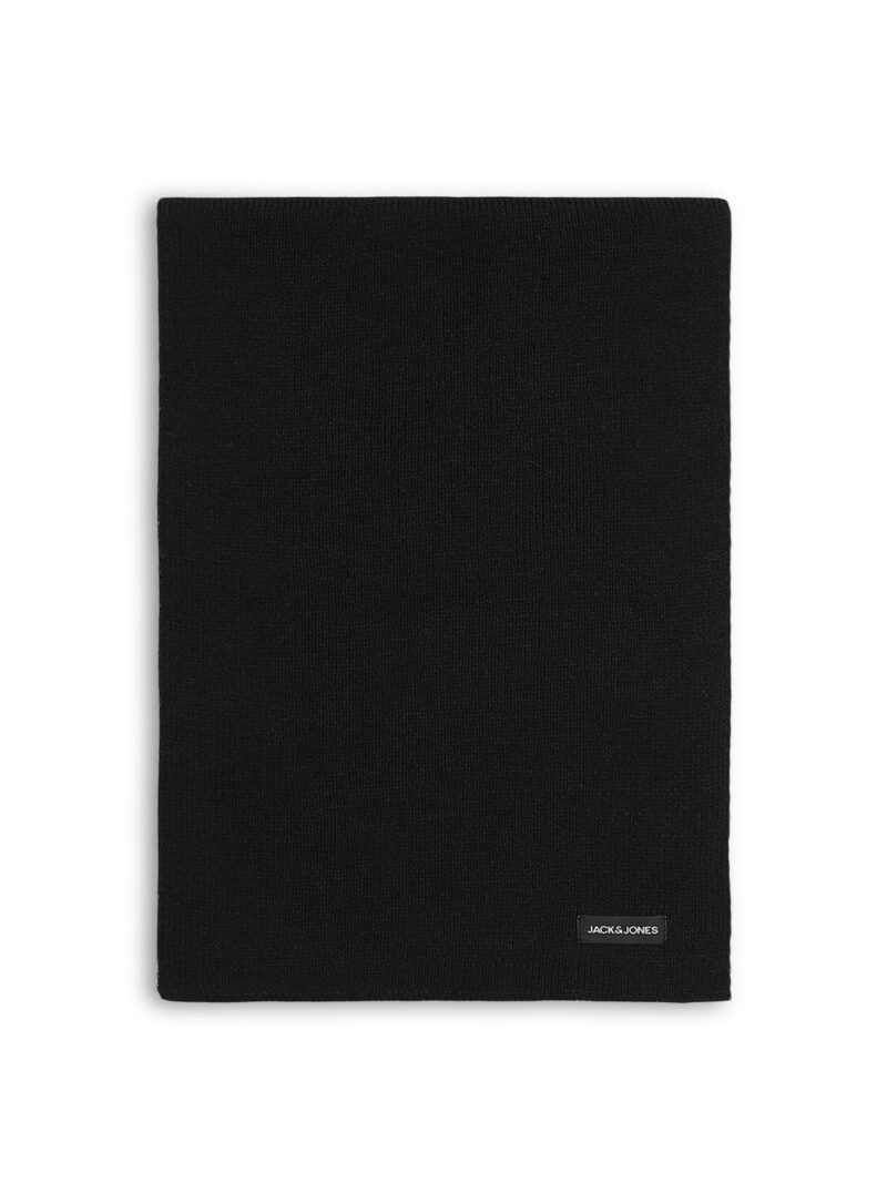 JACK & JONES Men Knitted Black Scarf - Image 2