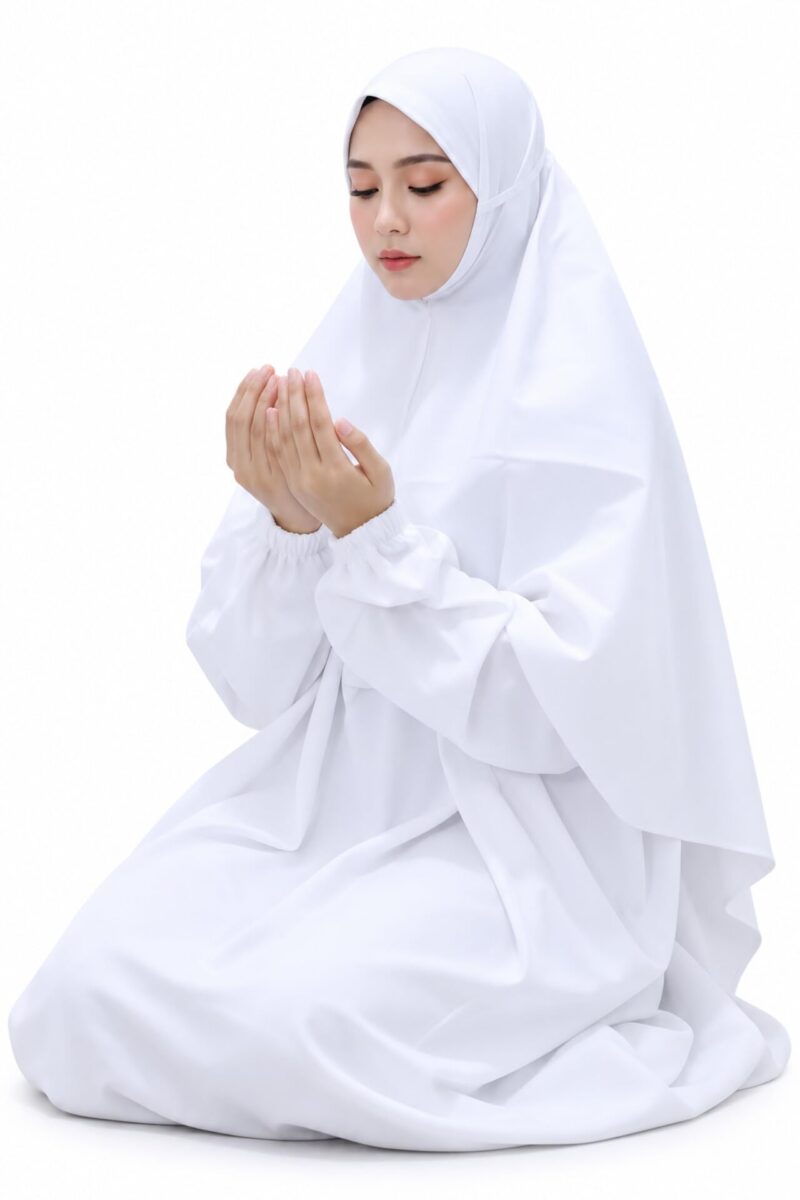 Pure Cotton Muslim Prayer Dress for Women Free Size