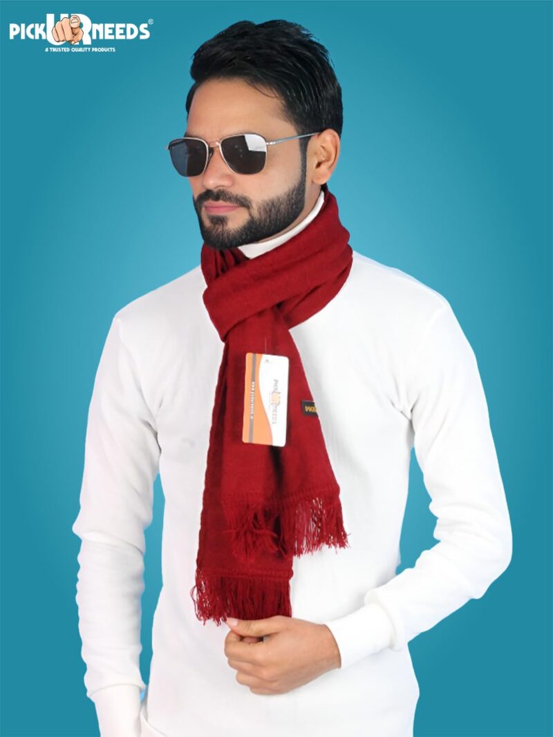 Men’s Winter Muffler Soft Warm Woolen Scarf for Men Stylish Muffler for Office, Casual & Travel - Image 3