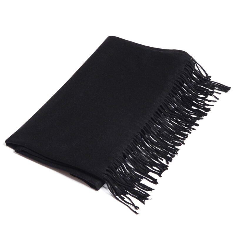 QBSM Women Men Black Winter Pashmina Scarf Formal Wedding Party Evening Dresses Shawls and Wraps - Image 7