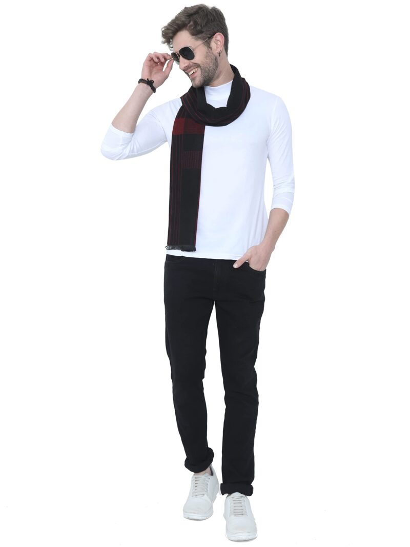 FabSeasons Men & Women Casual Luxurious Premium Acrylic Woolen Muffler/Scarf/Stole for Winter, Size 30 x 180 cms - Image 5