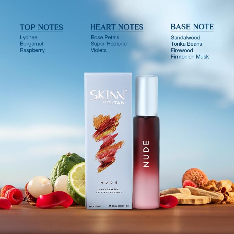 Skinn By Titan | Nude Perfume - 20 Ml | Perfume For Woman | Gift for Women | Premium Fragrance | Grooming Essentials | Long Lasting Smell for Women | Eau De Parfum - Image 3