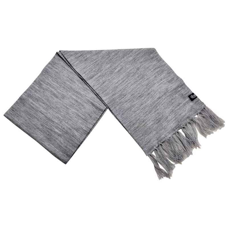 Graceway Mens and Womens 100&% Acro Wool Soft and Warm Plain Solid Muffler for Winter Season (Light Grey) - Image 3