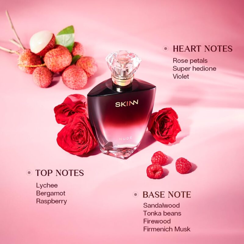 Skinn by Titan Nude Long Lasting Everyday Eau De Parfum for Women - 50 mL | Women's Fragrance | For Daily Use | Premium Fragrance | Women's Perfume | Gift for women - Image 2