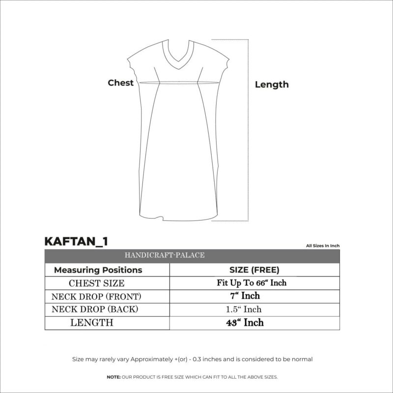 Ravaiyaa - Attitude is everything Indian Handmade Printed Cotton Short Kaftan Women Beach Wear Kimiono Gown Dress (Grey Palm Tree) - Image 9