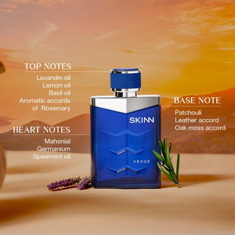 Skinn By Titan | Verge Perfume - 100 Ml | Perfume For Man | Gift for Men | Premium Fragrance | Grooming Essentials | Long Lasting Smell for Men |Fresh, Woody, Spicy | Eau De Parfum - Image 2