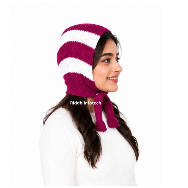 RiddhiInfotech Trendy Winter Wear Woolen Maternity Muffler for Women (Multicolour, 1Pc) - Image 2
