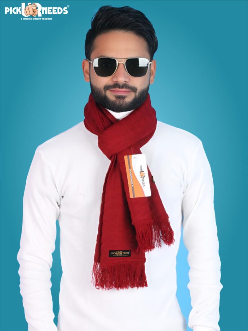 Men’s Winter Muffler Soft Warm Woolen Scarf for Men Stylish Muffler for Office, Casual & Travel - Image 5