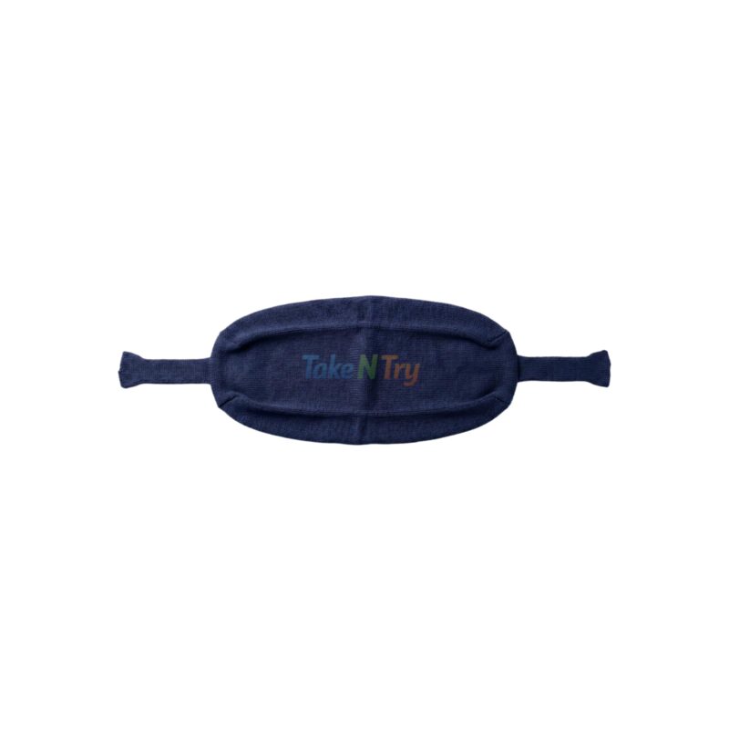 Take N Try Women’s Winter Wear Woolen Plain Maternity Muffler | Soft Warm Tie-Up Head & Ear Cover Scarf (1 Pc, Size 22 x 9 Inches) (Navy Blue) - Image 6