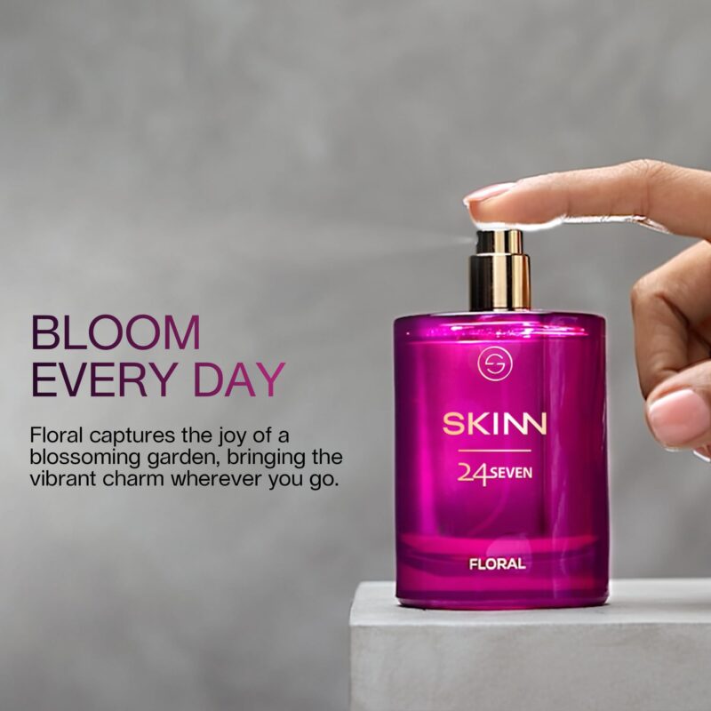 Skinn By Titan | 24Seven Floral Perfume - 100 Ml | Perfume For Woman | Gift for Women | Premium Fragrance | Grooming Essentials | Long Lasting Smell for Women | Eau De Parfum - Image 3