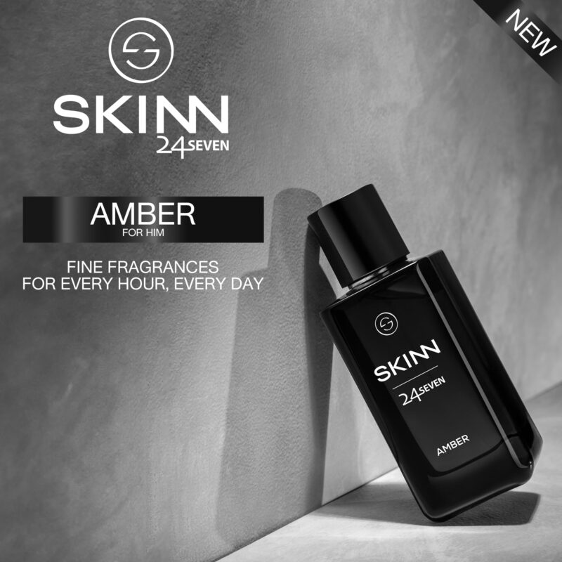 Skinn By Titan | 24Seven Amber Perfume - 100 Ml | Perfume For Man | Gift for Men | Premium Fragrance | Grooming Essentials | Long Lasting Smell for Men | Eau De Parfum - Image 2