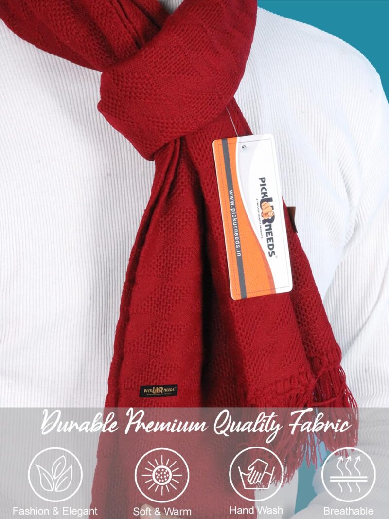 Men’s Winter Muffler Soft Warm Woolen Scarf for Men Stylish Muffler for Office, Casual & Travel - Image 6