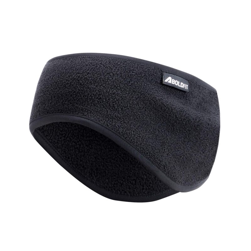 Boldfit Winter ear muffs for men ear muffs for women, ears cover for winter Behind The Head Style Winters Earmuffs for Men & Women Winters Unisex Fleece ears cover Boy Girls Ladies Muff - Black