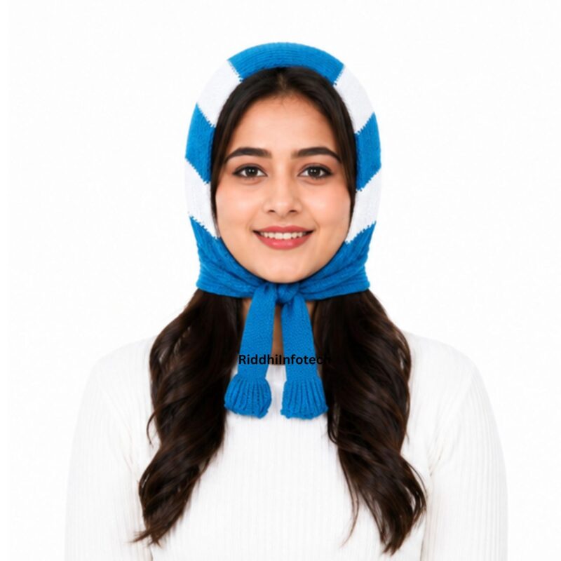 RiddhiInfotech Trendy Winter Wear Woolen Maternity Muffler for Women (Multicolour, 1Pc)