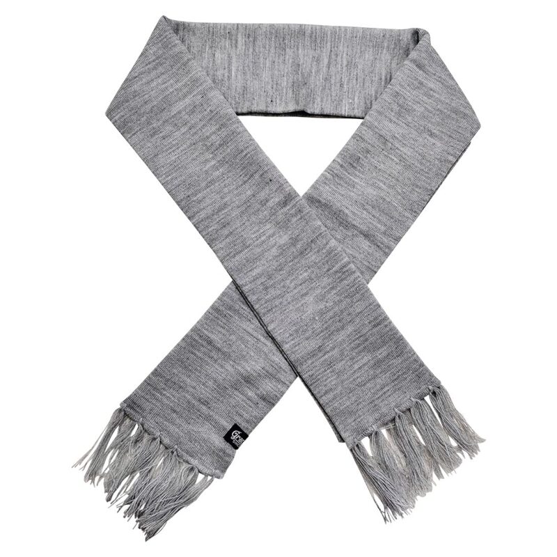 Graceway Mens and Womens 100&% Acro Wool Soft and Warm Plain Solid Muffler for Winter Season (Light Grey)