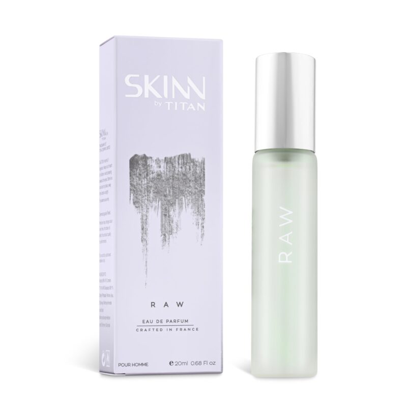Skinn by Titan, Raw Long Lasting EDP for Men - 20 mL | Perfume for Men | Eau De Parfum for Men | Premium Fragrance | Grooming Essentials