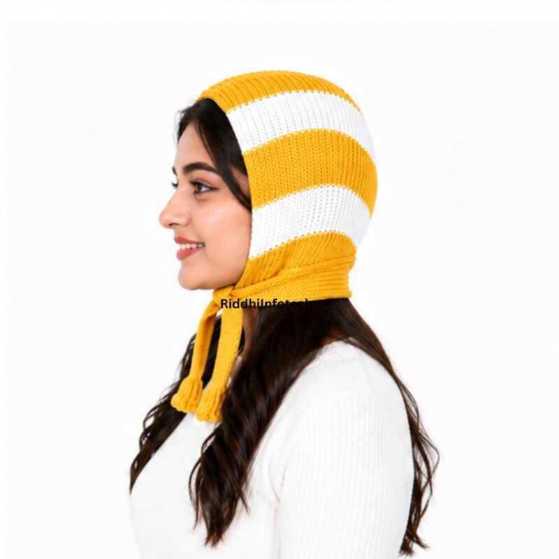 RiddhiInfotech Trendy Winter Wear Woolen Maternity Muffler for Women (Multicolour, 1Pc) - Image 3