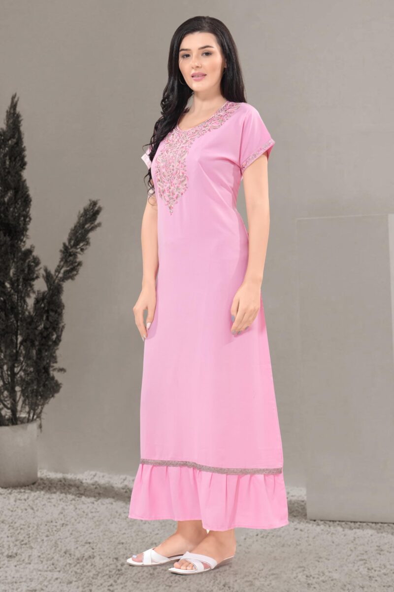 Soulemo Women's Solid Alpine Nighty (L - Bust - 44 - Flamingo Pink) 1772AL - Image 8