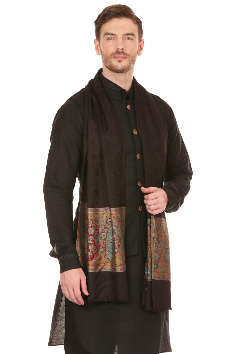 Pashtush Mens Bamboo Scarf Stole, Extra Soft