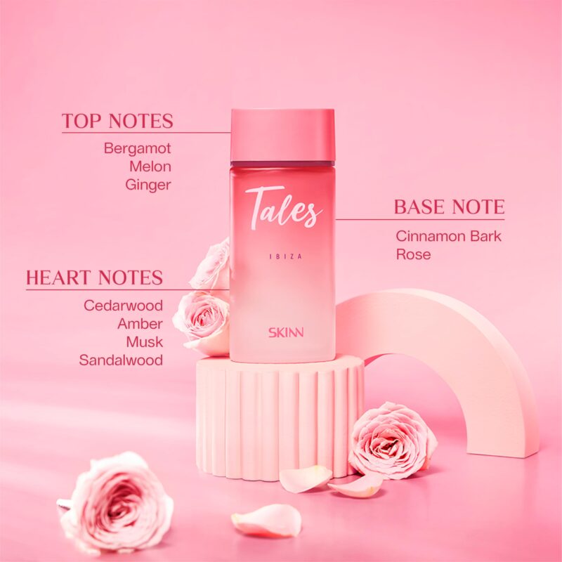 Skinn By Titan | Tales Ibiza Perfume - 100 Ml | Perfume For Woman | Gift for Women | Premium Fragrance | Grooming Essentials | Long Lasting Smell for Women |Floral & Fruity| Eau De Parfum - Image 2