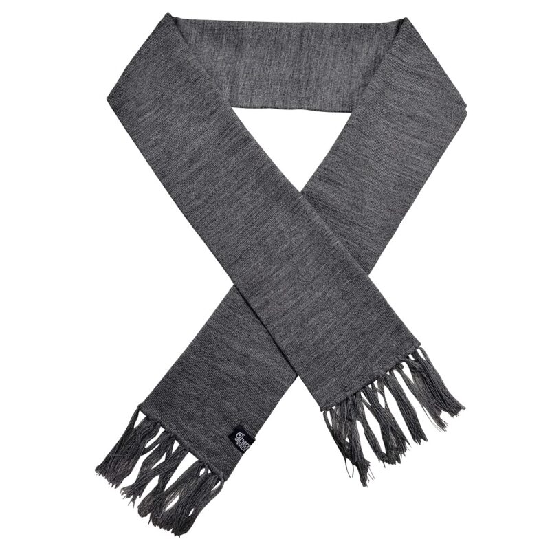 Graceway Mens and Womens 100&% Acro Wool Soft and Warm Plain Solid Muffler for Winter Season (Medium Grey)
