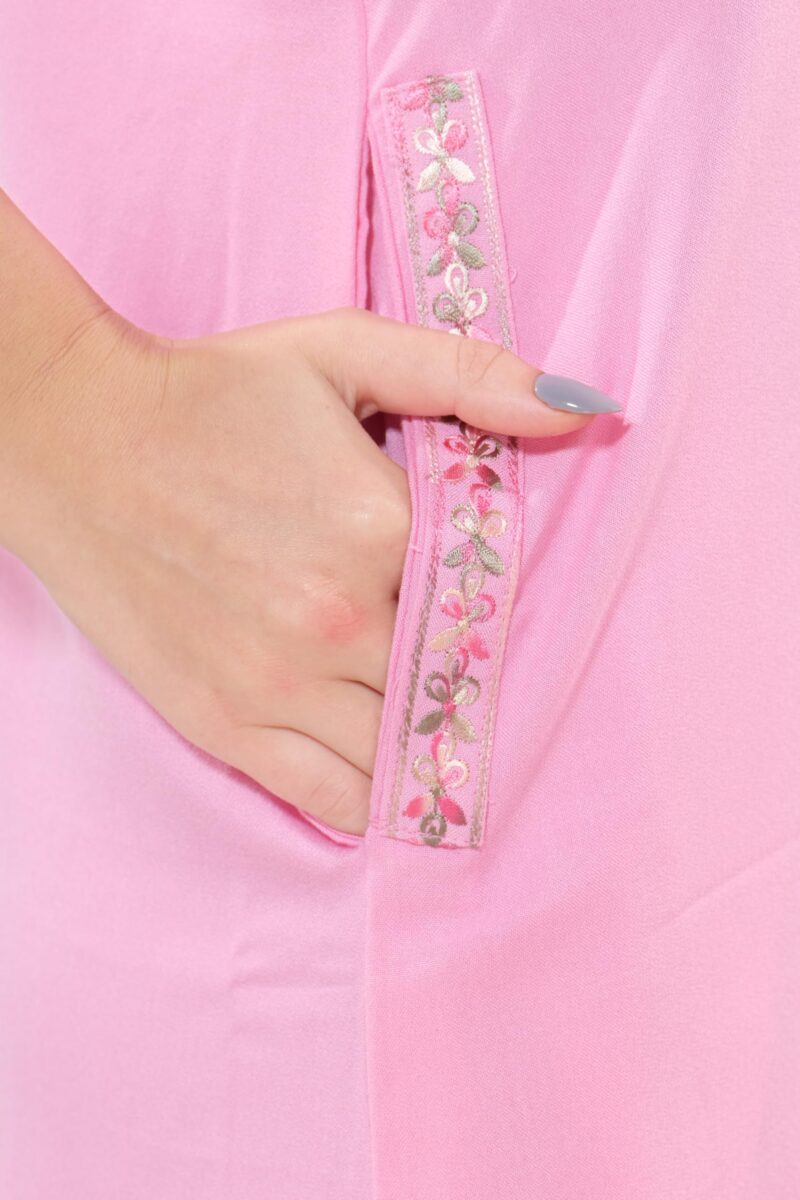 Soulemo Women's Solid Alpine Nighty (L - Bust - 44 - Flamingo Pink) 1772AL - Image 6