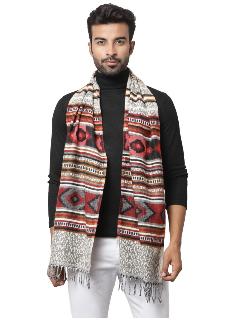 Weavers Villa Acro Wool Men's Muffler (MF-904, Size: 34CM X 200CM)