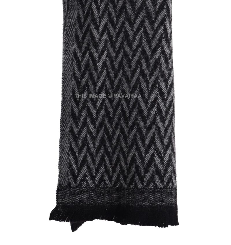 Ravaiyaa - Attitude is everything Men and Women's Wool Scarf Muffler Winter Wear Warm Scarves 72" X 14" Inch (Grey) - Image 3