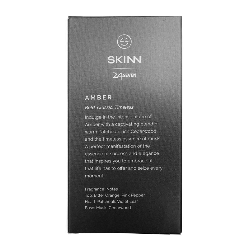 Skinn By Titan | 24Seven Amber Perfume - 100 Ml | Perfume For Man | Gift for Men | Premium Fragrance | Grooming Essentials | Long Lasting Smell for Men | Eau De Parfum - Image 7