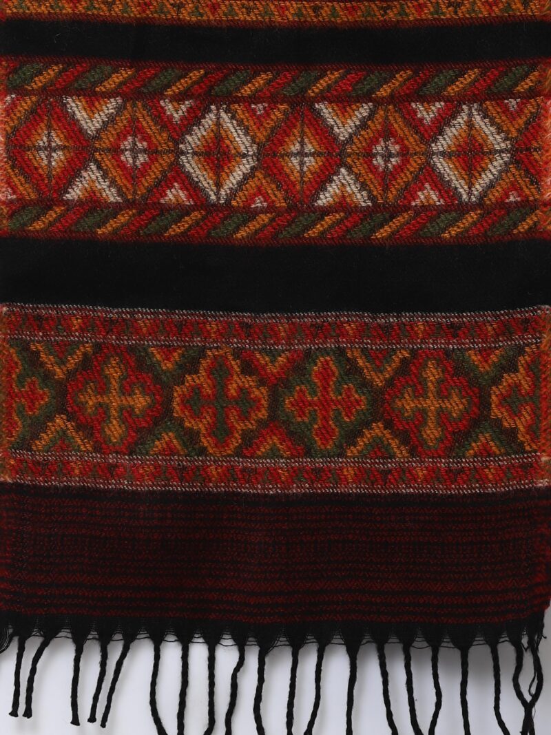 Weavers Villa Acro Wool Women's Muffler (MF-902,Maroon Size: 34CM X 200CM) - Image 7