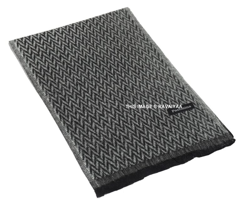 Ravaiyaa - Attitude is everything Men and Women's Wool Scarf Muffler Winter Wear Warm Scarves 72" X 14" Inch (Grey) - Image 2