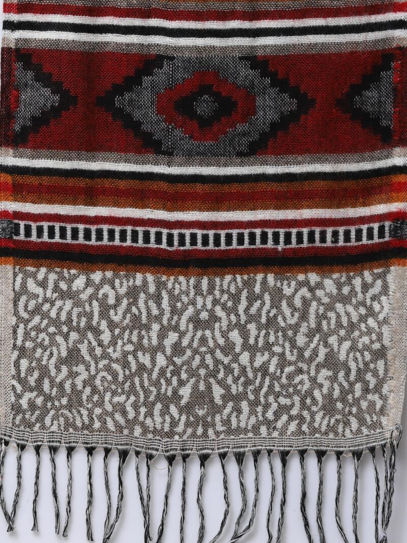 Weavers Villa Acro Wool Women's Muffler (MF-904, Size: 34CM X 200CM) - Image 5