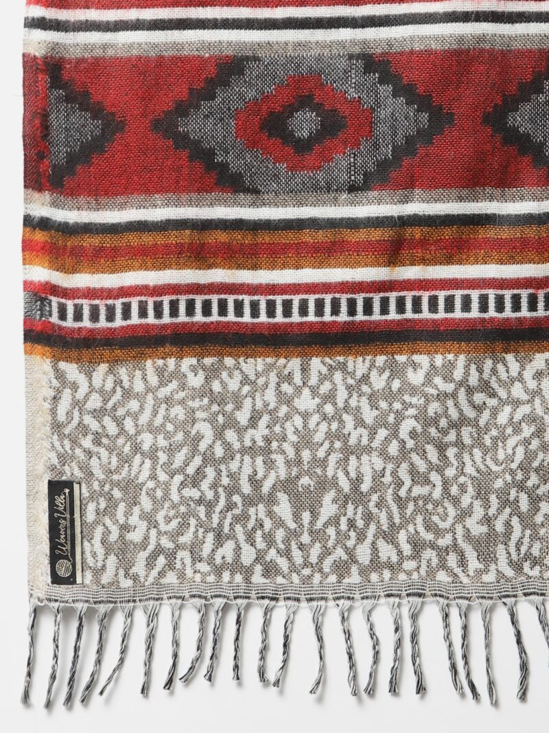 Weavers Villa Acro Wool Men's Muffler (MF-904, Size: 34CM X 200CM) - Image 5