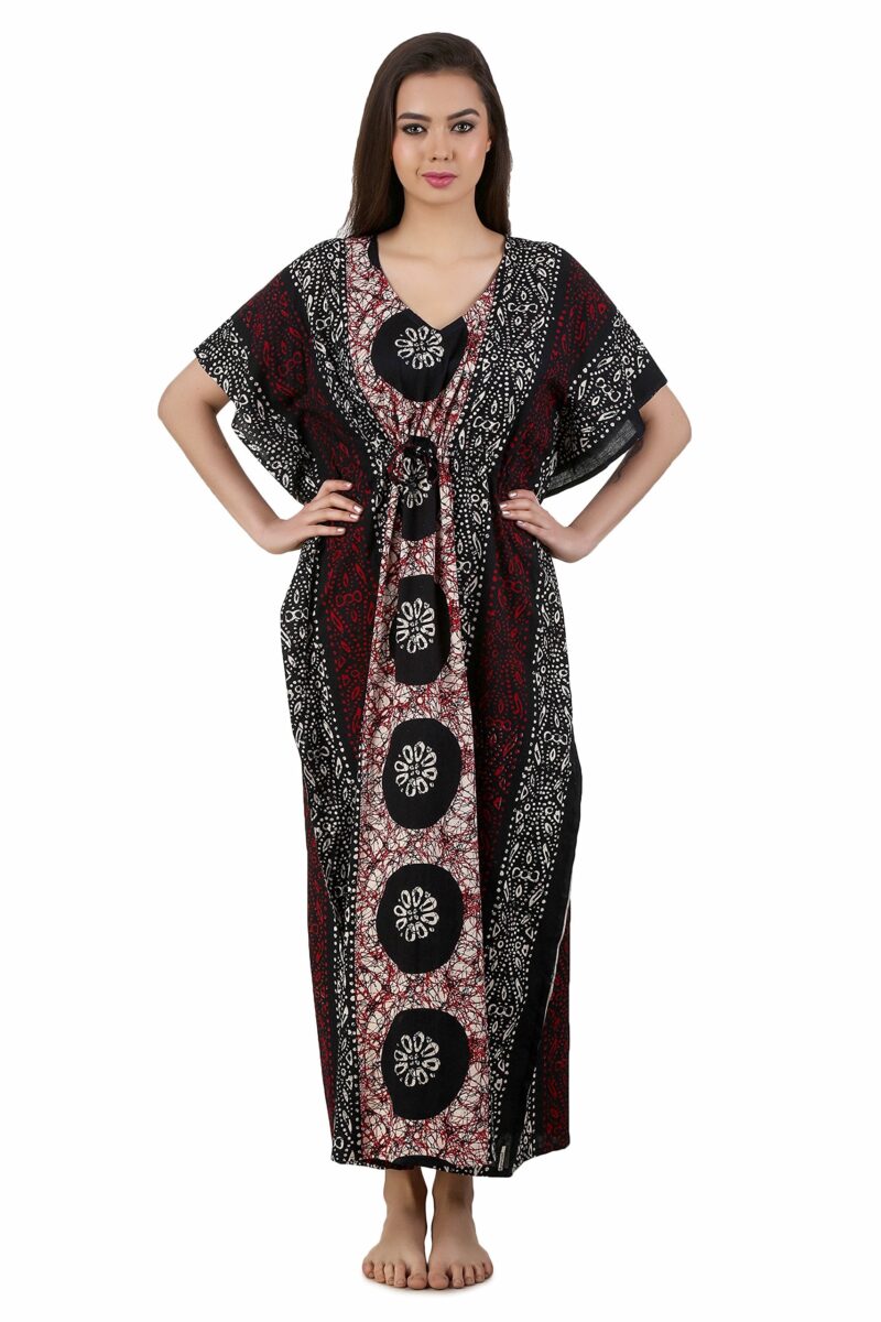 Masha Women's Cotton-Kaftan Black