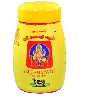 Sri Ganapathi Ghee Pure Cow Ghee (1 Litre Jar) | Desi Ghee Ideal for For Cooking and Puja | Nutritious Rich Aroma | for Better Digestion