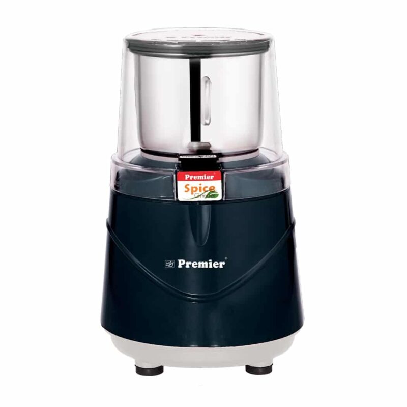 Premier Spice Grinder | 350W Wet & Dry Multifunction Food Grinder | Stainless Steel Herbs, Spices, Nuts, and Coffee Grinder for Home & Office with Detachable Jar